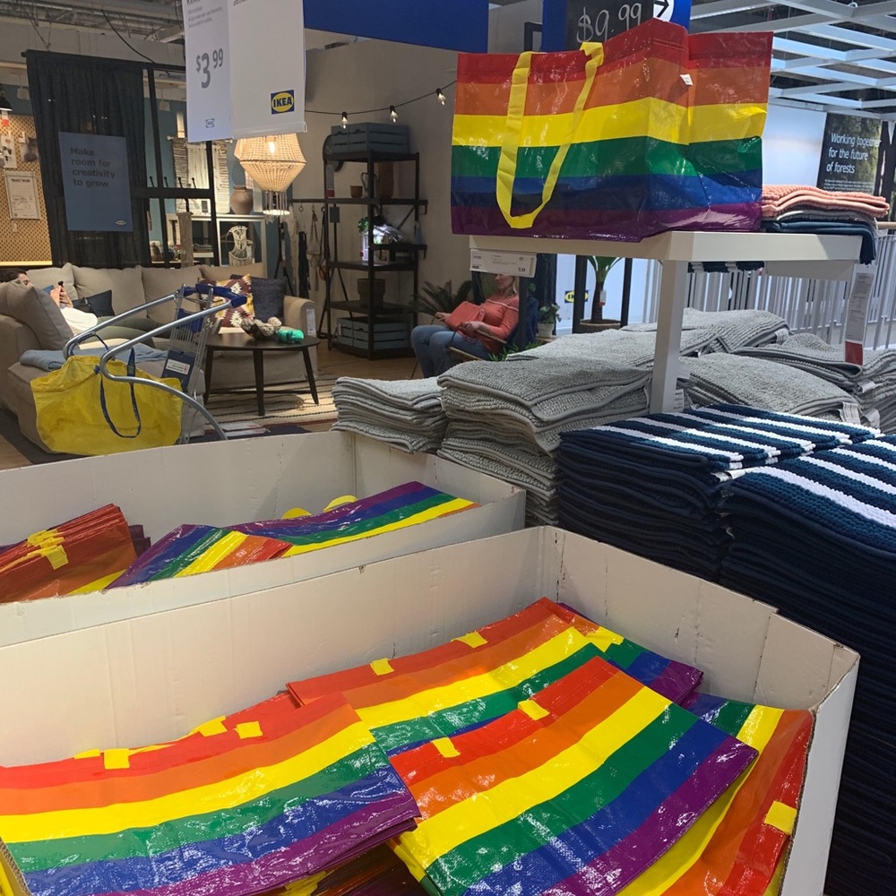 Limited Edition LGBTQ+ KVANTING Ikea bag.